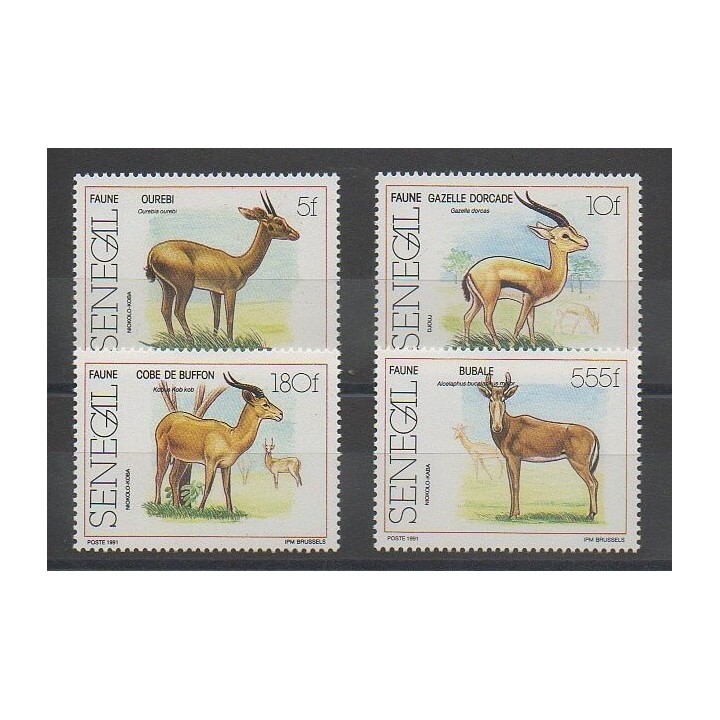 Timbres - Sénégal - 1991 - No 902/905 - Mammifères