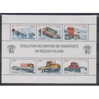 Timbres - TAAF  - 2010 - No 560/565 - Transports