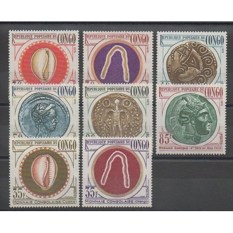 Congo (République du) - 1975 - No 394/399 - 414/415 - Monnaies Et Billets