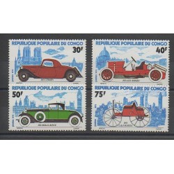 Congo (République du) - 1975 - No 377/380 - Voitures