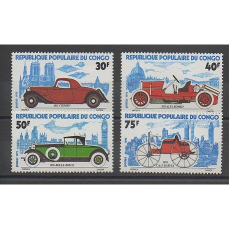 Congo (Republic of) - 1975 - Nb 377/380 - Cars