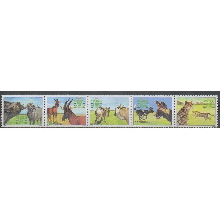 Stamps - Senegal - 1997 - Nb 1225/1229 - Mamals