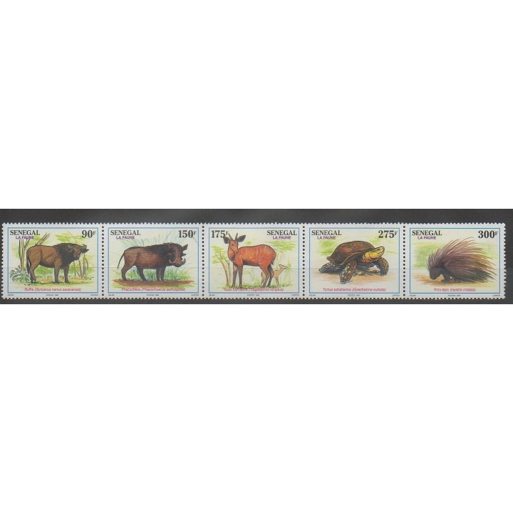 Timbres - Sénégal - 1995 - No 1144/1148 - Animaux