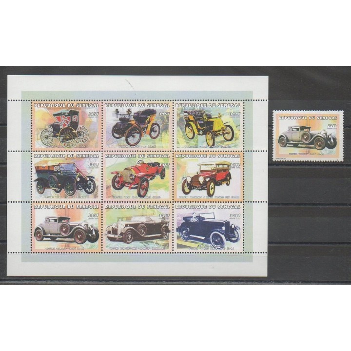 Stamps - Senegal - 1999 - Nb 1438/1447 - Cars