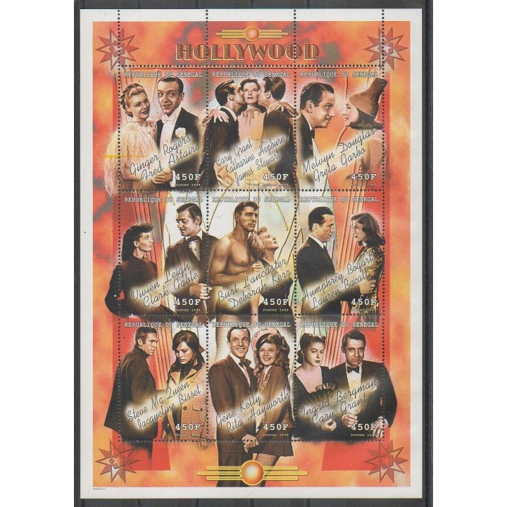 Timbres - Sénégal - 1999 - No 1600/1608 - Cinéma