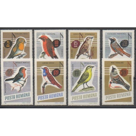 Roumanie - 1966 - No 2211/2218 - Oiseaux