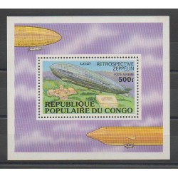 Congo (Republic of) - 1977 - Nb BF11 - Hot-air balloons - Airships