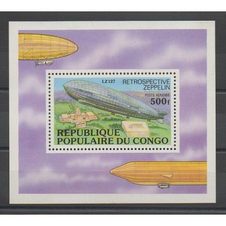 Congo (République du) - 1977 - No BF11 - Ballons - Dirigeables