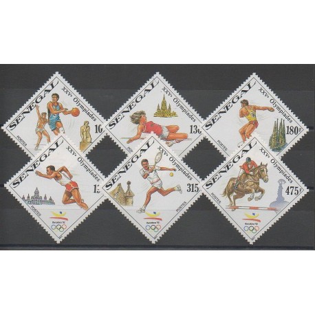 Sénégal - 1989 - No 815/820 - Jeux Olympiques d'été