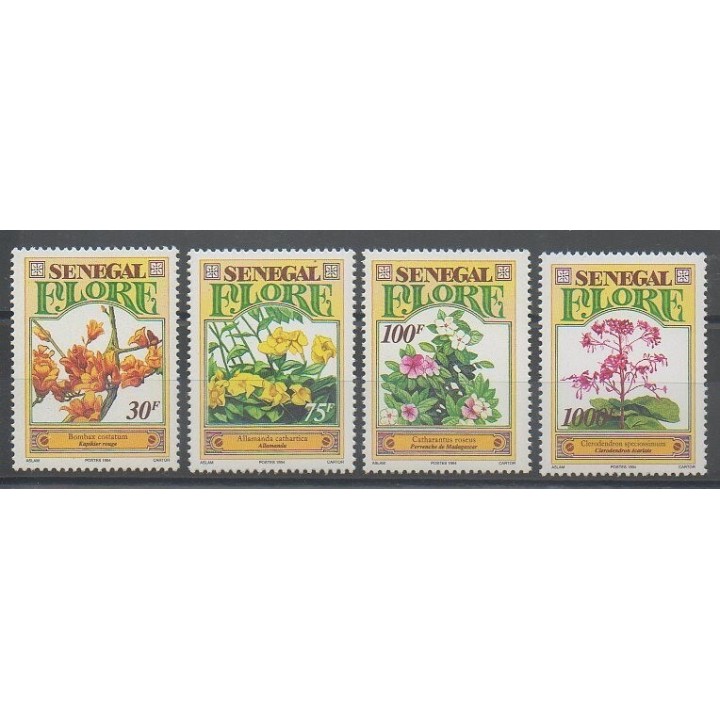 Timbres - Sénégal - 1994 - No 1118/1121 - Fleurs