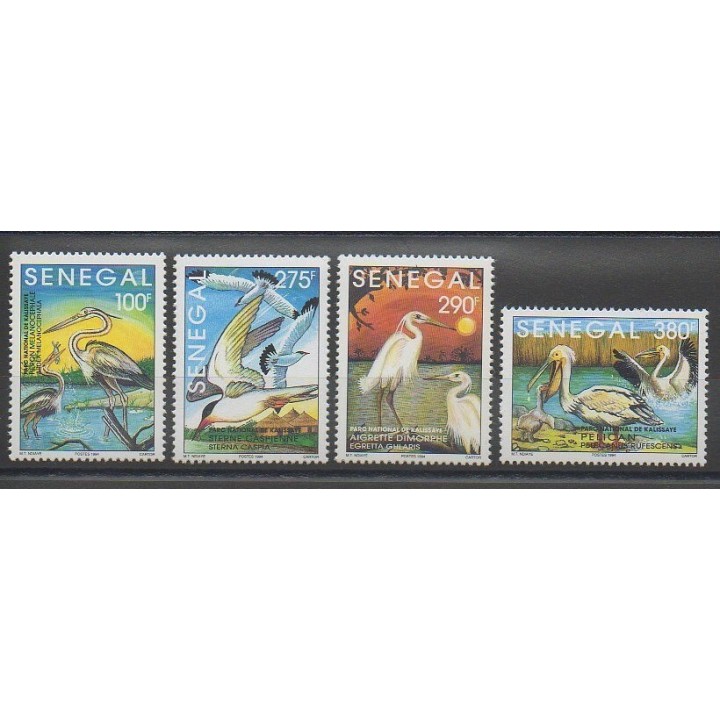 Stamps - Senegal - 1994 - Nb 1108/1111 - Birds