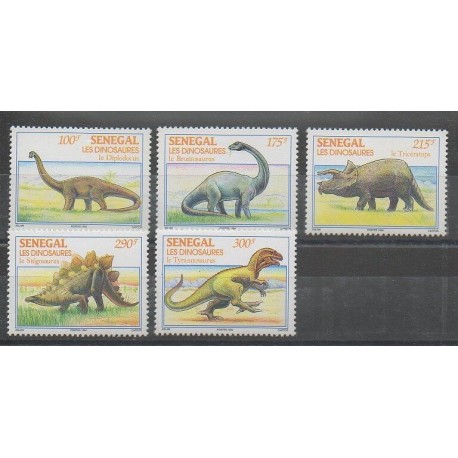 Sénégal - 1994 - No 1112/1116 - Animaux préhistoriques
