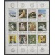 Argentine - 1986 - No 1522/1533 - Oiseaux - Animaux marins - Régions polaires