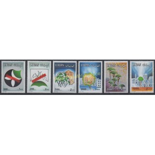Timbres - Thème environnement - Liban - 1994 - No 321/326