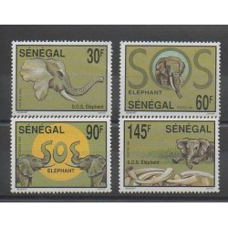 Sénégal - 1994 - No 1057/1060 - Mammifères - Espèces menacées - WWF