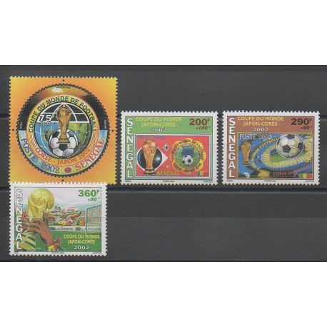 Sénégal - 2002 - No 1661/1664 - Coupe du monde de football