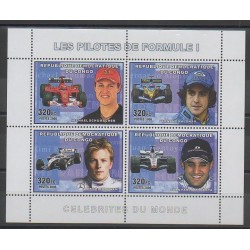 Congo (République démocratique du) - 2006 - No 1757/1760 - Voitures - Sports divers