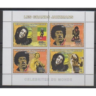 Timbres - Congo (République démocratique du) - 2006 - No 1797/1800 - Musique