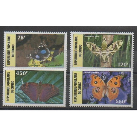 Congo (République du) - 1987 - No PA371/PA374 - Insectes