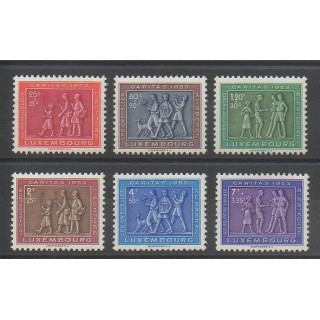 Timbres - Luxembourg - 1953 - No 476/481