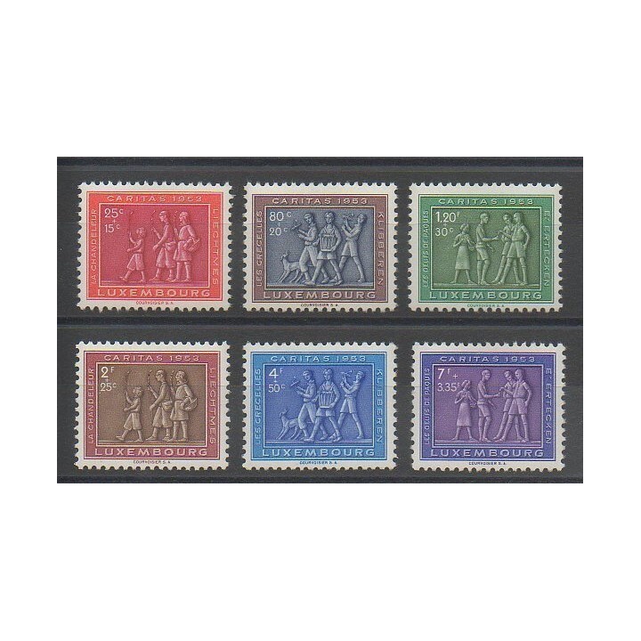 Stamps - Luxembourg - 1953 - Nb 476/481