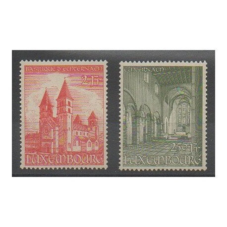 Luxembourg - 1953 - No 473/474 - Églises