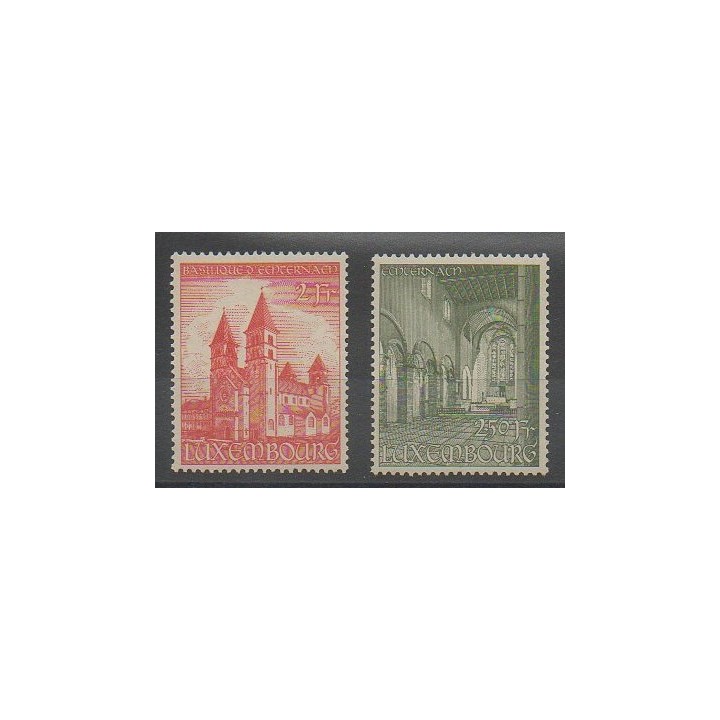 Timbres - Luxembourg - 1953 - No 473/474 - Églises