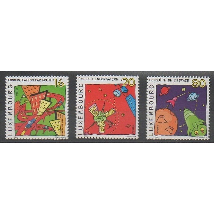 Timbres - Luxembourg - 1999 - No 1431/1433 - Télécommunications
