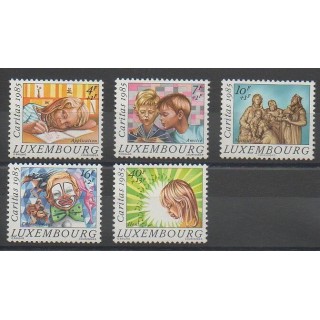 Timbres - Luxembourg - 1985 - No 1088/1092 - Enfance