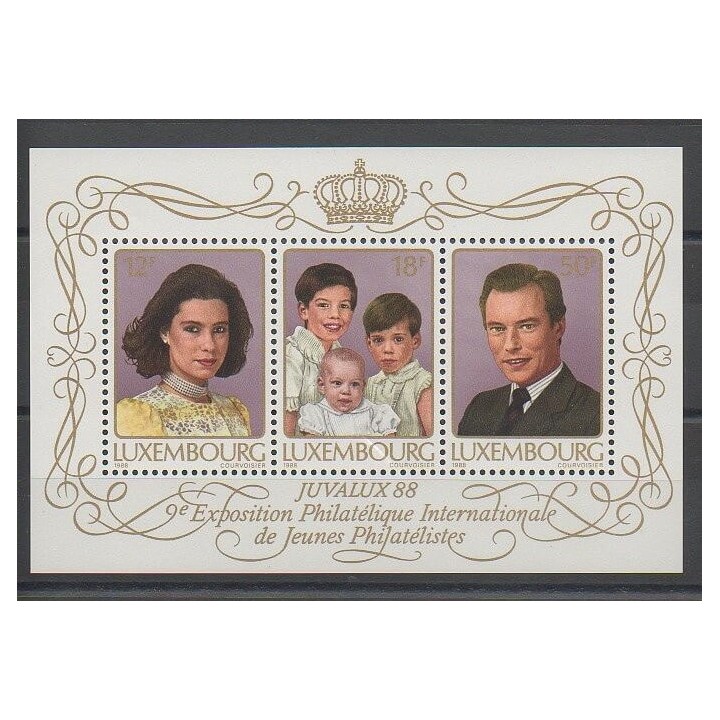 Timbres - Luxembourg - 1988 - No BF15 - Royauté