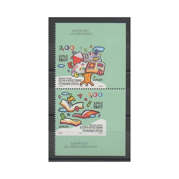 Timbres - Bosnie-Herzégovine République Serbe - 2010 - No 460a/461a - Littérature - Enfance