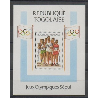 Stamps - Togo - 1988 - Nb BF266 - Summer Olympics