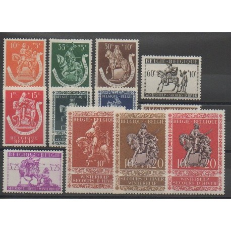 Belgique - 1942 - No 603/614