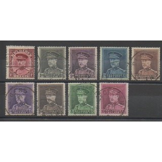 Timbres - Belgique - 1931 - No 317/324 - Oblitéré