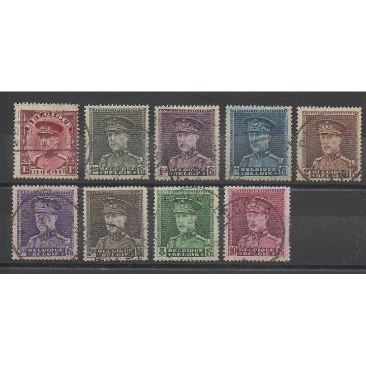 Timbres - Belgique - 1931 - No 317/324 - Oblitéré