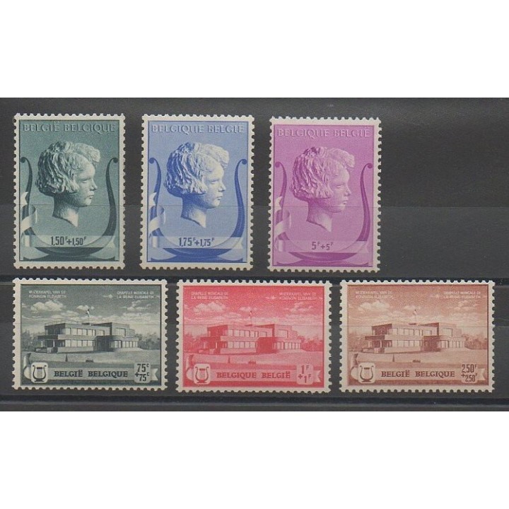 Stamps - Belgium - 1940 - Nb 532/537