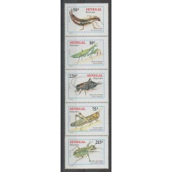 Sénégal - 1996 - No 1207/1211 - Insectes