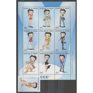 Stamps - Senegal - 1999 - Nb 1538A/1547 - Cartoons - Comics