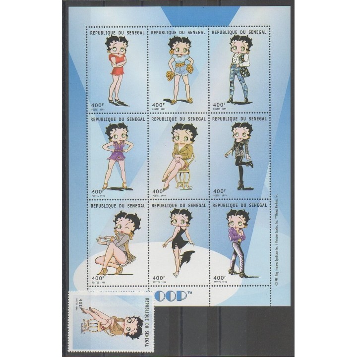 Stamps - Senegal - 1999 - Nb 1538A/1547 - Cartoons - Comics