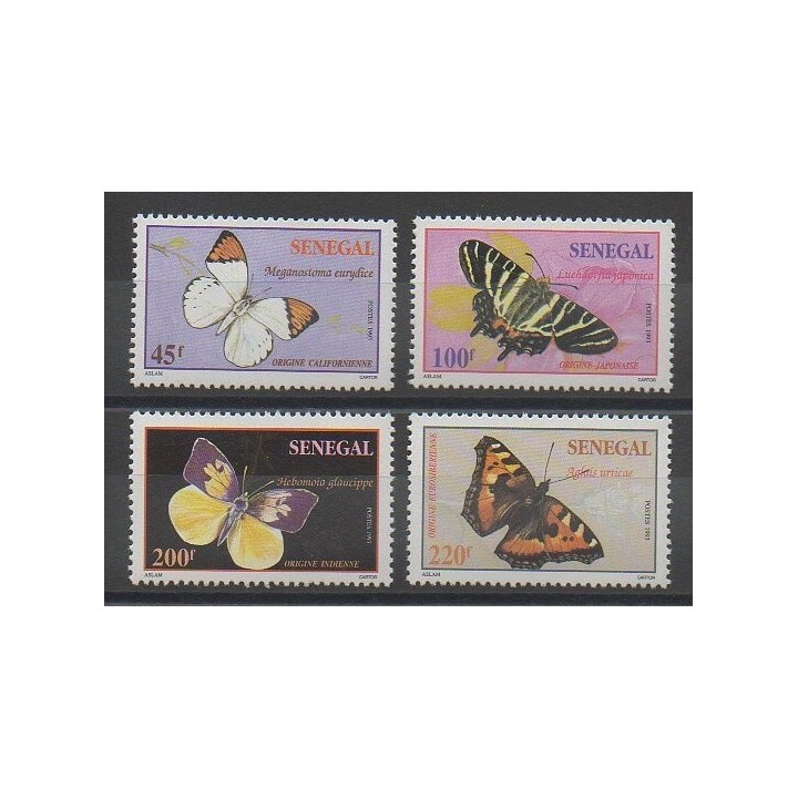 Timbres - Sénégal - 1995 - No 1161/1164 - Insectes