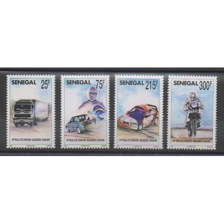 Senegal - 1996 - Nb 1212/1215 - Various sports - Cars - Motorcycles