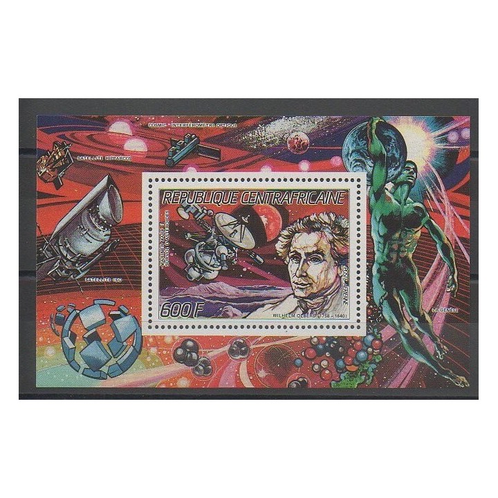 Stamps - Central African Republic - 1987 - Nb BF88A - Space