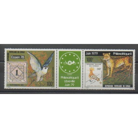 Congo (République du) - 1978 - No PA244A - Timbres sur timbres - Exposition