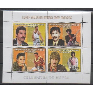 Timbres - Congo (République démocratique du) - 2006 - No 1725/1728 - Musique