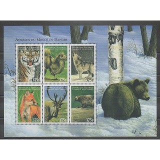 Stamps - Comoros - 1999 - Nb 997/1002 - Endangered species - WWF