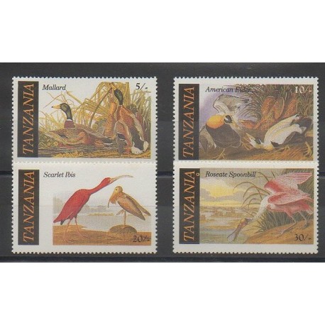 Tanzania - 1986 - Nb 277/280 - Birds