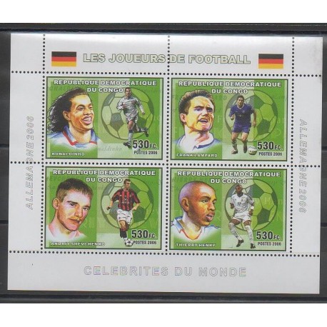 Congo (Democratic Republic of) - 2006 - Nb 1675/1678 - Football