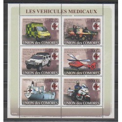 Comores - 2008 - No 1219/1224 - Voitures - Santé ou Croix-Rouge
