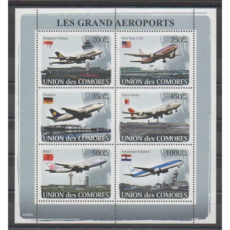 Comores - 2008 - No 1243/1248 - Avions