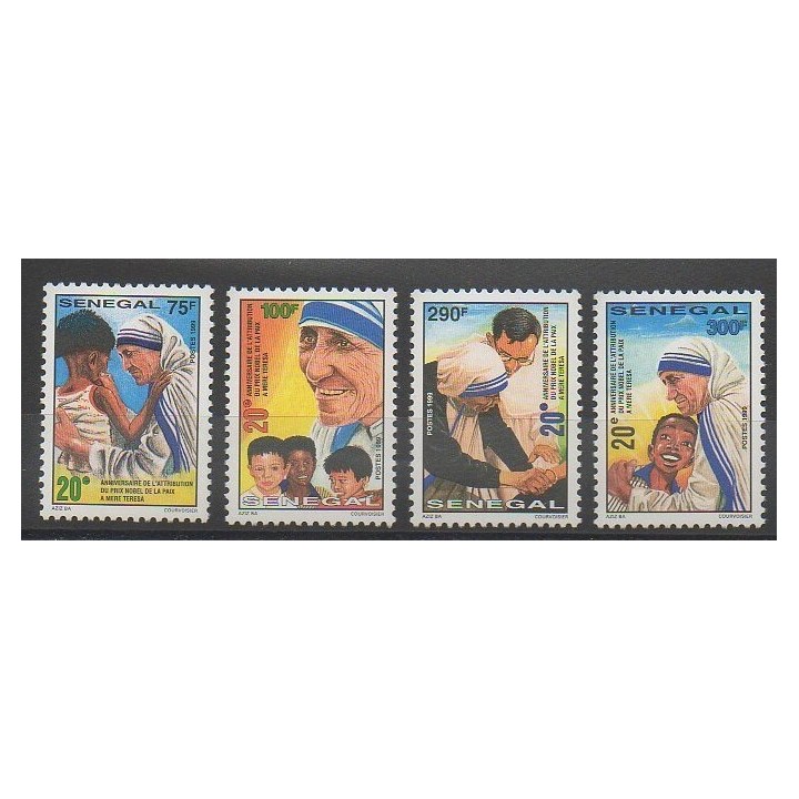 Timbres - Sénégal - 1999 - No 1508/1511 - Célébrités - Religion